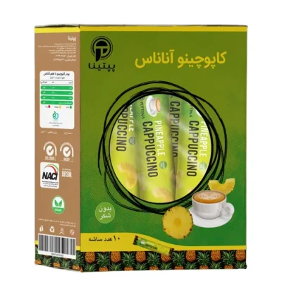 کاپوچینو-اناناس-ریحان